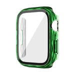 Étui de protection hybride 2 en 1 en polycarbonate et verre trempé, compatible avec Apple Watch Series 6/5/4/SE 44 mm, Apple Watch Series 6/5/4/SE 40 mm, Apple Watch Series 9/8/7 45 mm et Apple Watch Series 9/8/7 41 mm.