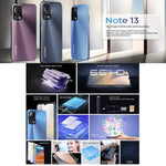 HOTWAV Note 13, lecteur d'empreintes digitales latéral, écran 6,6 pouces, Android 13, processeur octa-core T606 jusqu'à 1,6 GHz, réseau : 4G, OTG, 4 Go de RAM + 128 Go de stockage