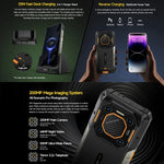 Ulefone Armor 26 Ultra, téléphone ultra-résistant, écran 6,78 pouces, Android 13, processeur octa-core MediaTek Dimensity 8020, réseau : 5G, NFC, 12 Go + 512 Go