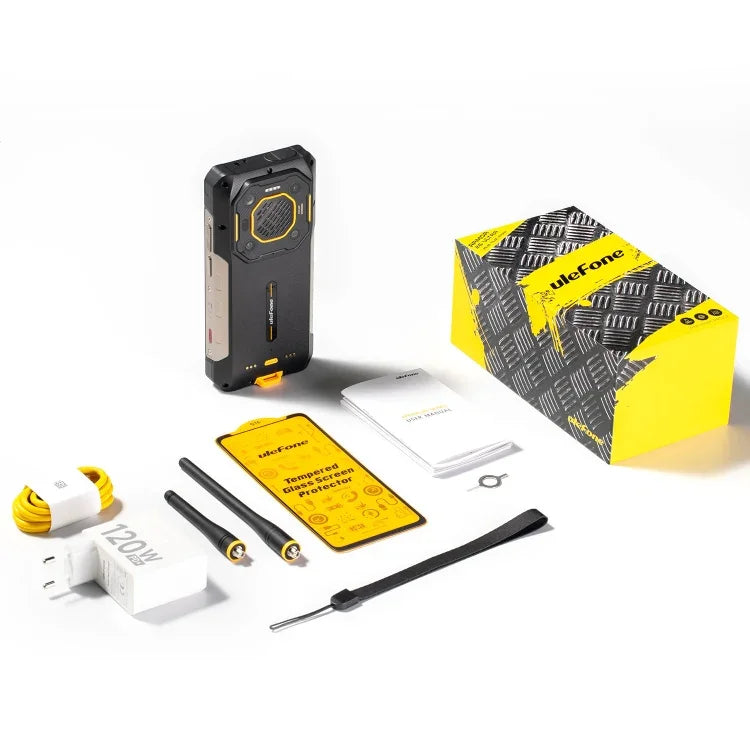 Ulefone Armor 26 Ultra, version talkie-walkie, téléphone robuste, écran 6,78 pouces, Android 13, processeur octa-core MediaTek Dimensity 8020, réseau 5G, NFC, 12 Go + 512 Go (version talkie-walkie).