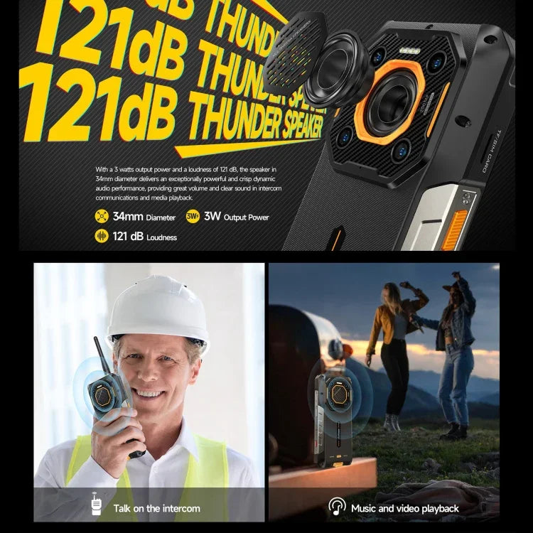 Ulefone Armor 26 Ultra, version talkie-walkie, téléphone robuste, écran 6,78 pouces, Android 13, processeur octa-core MediaTek Dimensity 8020, réseau 5G, NFC, 12 Go + 512 Go (version talkie-walkie).