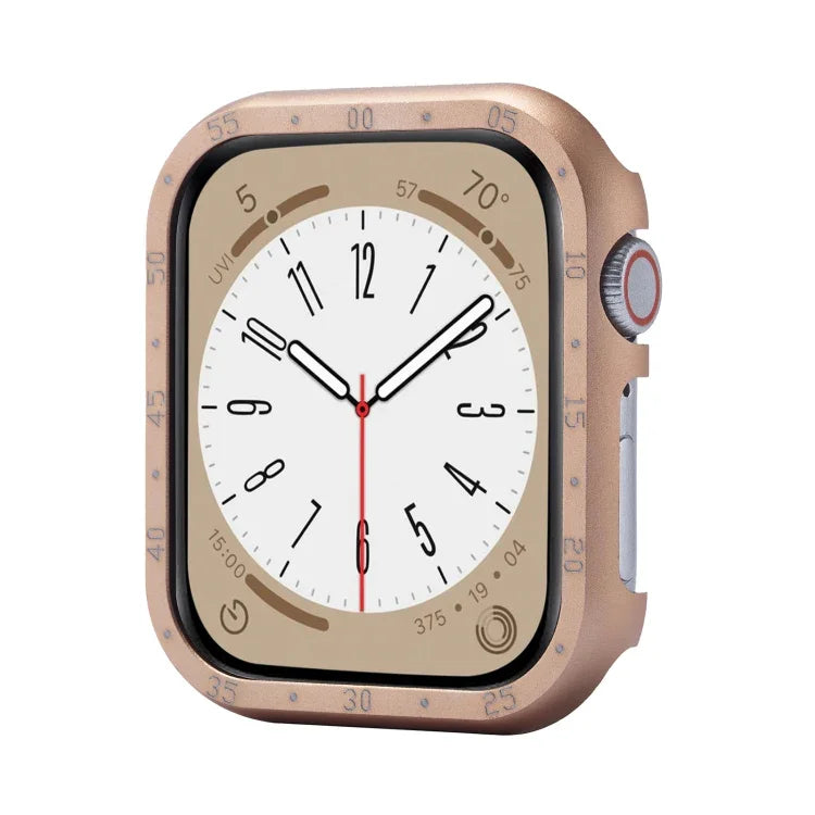 Boîtier de montre en alliage d'aluminium, compatible avec Apple Watch Series 6/5/4/SE 44 mm, Apple Watch Series 6/5/4/SE 40 mm, Apple Watch Series 9/8/7 45 mm, Apple Watch Series 9/8/7 41 mm, Apple Watch Series 3/2/1 38 mm…