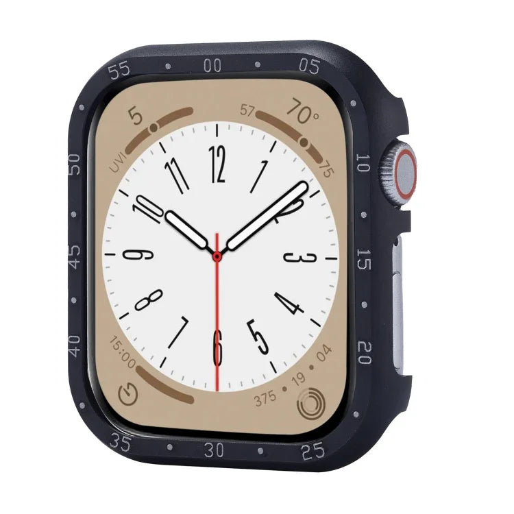 Boîtier de montre en alliage d'aluminium, compatible avec Apple Watch Series 6/5/4/SE 44 mm, Apple Watch Series 6/5/4/SE 40 mm, Apple Watch Series 9/8/7 45 mm, Apple Watch Series 9/8/7 41 mm, Apple Watch Series 3/2/1 38 mm…