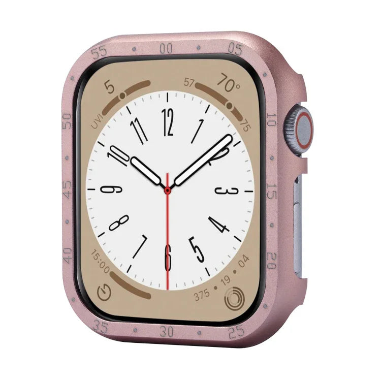 Boîtier de montre en alliage d'aluminium, compatible avec Apple Watch Series 6/5/4/SE 44 mm, Apple Watch Series 6/5/4/SE 40 mm, Apple Watch Series 9/8/7 45 mm, Apple Watch Series 9/8/7 41 mm, Apple Watch Series 3/2/1 38 mm…