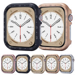 Boîtier de montre en alliage d'aluminium, compatible avec Apple Watch Series 6/5/4/SE 44 mm, Apple Watch Series 6/5/4/SE 40 mm, Apple Watch Series 9/8/7 45 mm, Apple Watch Series 9/8/7 41 mm, Apple Watch Series 3/2/1 38 mm…