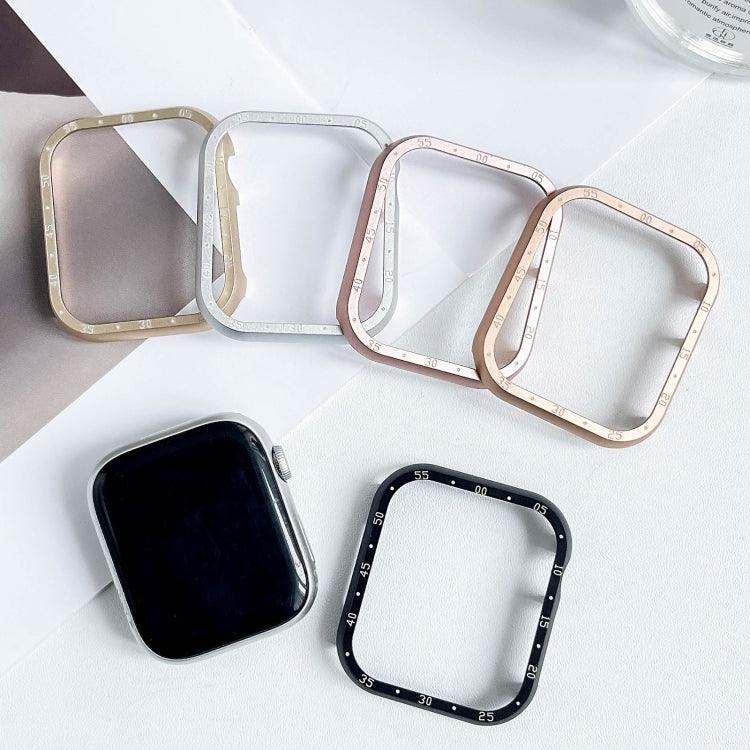 Boîtier de montre en alliage d'aluminium, compatible avec Apple Watch Series 6/5/4/SE 44 mm, Apple Watch Series 6/5/4/SE 40 mm, Apple Watch Series 9/8/7 45 mm, Apple Watch Series 9/8/7 41 mm, Apple Watch Series 3/2/1 38 mm…