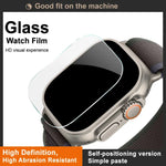 Film protecteur en verre trempé IMAK pour Apple Watch Ultra 1/2/3 49 mm, version auto-positionnable