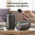 Enceinte sans fil Karaoké Zealot S61M RGB avec Lumières Rythmiques, Un Seul Micro, Deux Micros