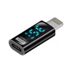 Adaptateur de charge avec affichage numérique, 8 broches mâle vers Type-C femelle 35W, Type-C mâle vers 8 broches femelle 35W, Type-C mâle vers Type-C femelle 140W
