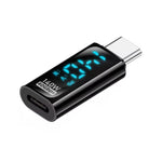Adaptateur de charge avec affichage numérique, 8 broches mâle vers Type-C femelle 35W, Type-C mâle vers 8 broches femelle 35W, Type-C mâle vers Type-C femelle 140W