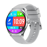 Montre connectée MT55 avec écran AMOLED HD de 1,43 pouce, ultra-fine, fonction appels et santé, bracelet en silicone