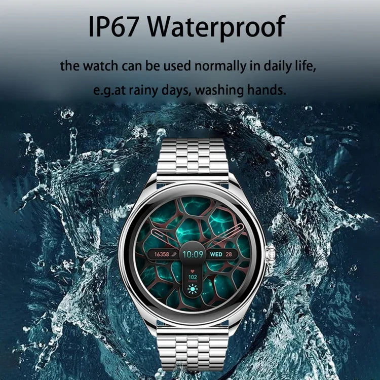 Montre connectée MT55 avec écran AMOLED HD de 1,43 pouce, ultra-fine, fonction appels et santé, bracelet en silicone