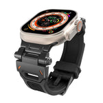 Bracelet de montre en TPU avec connecteur en acier inoxydable, compatible avec Apple Watch SE 2023 44 mm et Apple Watch Ultra 2 49 mm.