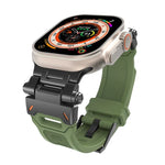 Bracelet de montre en TPU avec connecteur en acier inoxydable, compatible avec Apple Watch Series 4 44 mm et Apple Watch Series 3 42 mm.