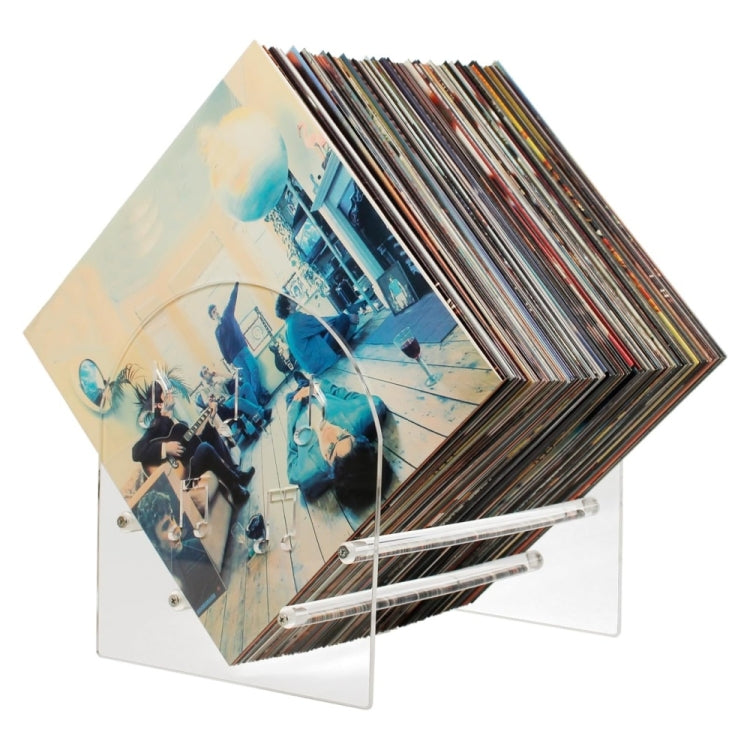 YX107 Présentoir de disques vinyles en acrylique, acrylique