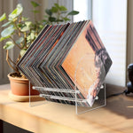 YX107 Présentoir de disques vinyles en acrylique, acrylique