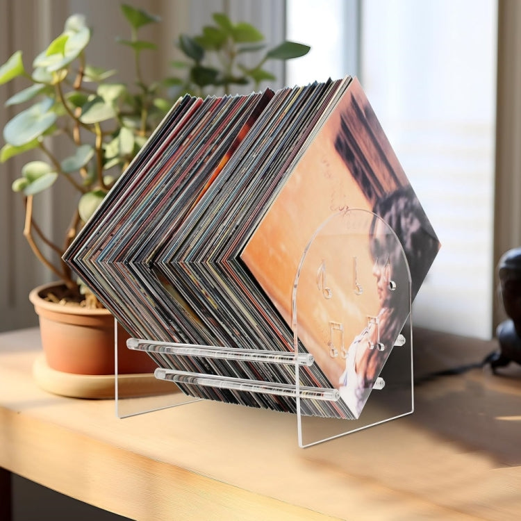 YX107 Présentoir de disques vinyles en acrylique, acrylique