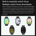 Montre connectée Y80 avec écran IPS HD de 2,01 pouces, compatible avec les appels Bluetooth et le suivi de la santé