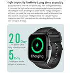 Montre connectée Y80 avec écran IPS HD de 2,01 pouces, compatible avec les appels Bluetooth et le suivi de la santé