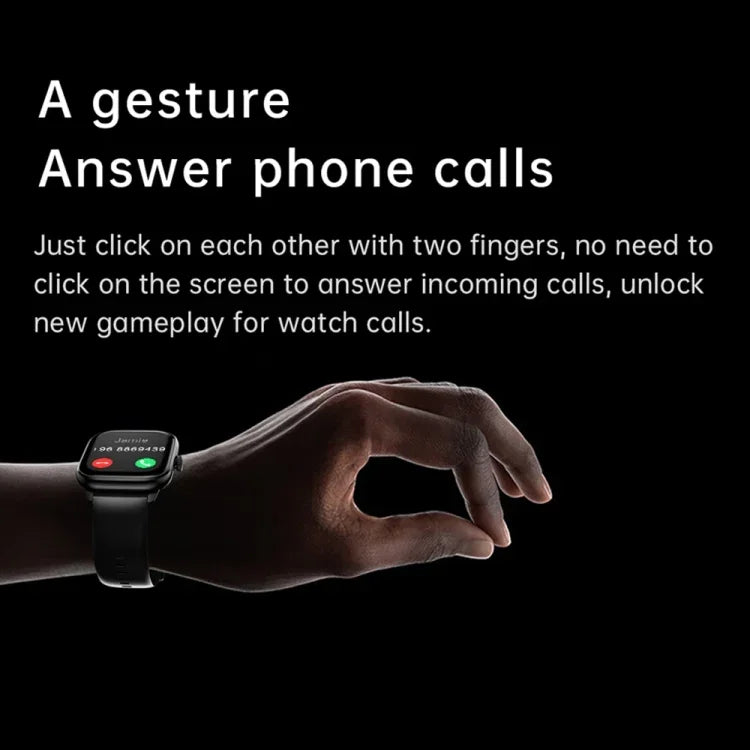 Montre connectée Y80 avec écran IPS HD de 2,01 pouces, compatible avec les appels Bluetooth et le suivi de la santé