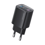 Chargeur GaN à double port USB+USB-C / Type-C 30W USAMS CC229 avec affichage numérique, spécifications : prise EU, CC229