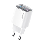Chargeur GaN à double port USB+USB-C / Type-C 30W USAMS CC229 avec affichage numérique, spécifications : prise EU, CC229