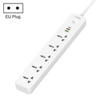 Multiprise de voyage LDNIO SC5319 5 positions pour maison et bureau avec ports USB 38W, longueur du câble : 2 m, prise EU, prise UK, prise US