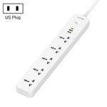 Multiprise de voyage LDNIO SC5319 5 positions pour maison et bureau avec ports USB 38W, longueur du câble : 2 m, prise EU, prise UK, prise US