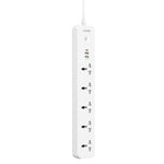 Multiprise de voyage LDNIO SC5319 5 positions pour maison et bureau avec ports USB 38W, longueur du câble : 2 m, prise EU, prise UK, prise US