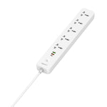 Multiprise de voyage LDNIO SC5319 5 positions pour maison et bureau avec ports USB 38W, longueur du câble : 2 m, prise EU, prise UK, prise US