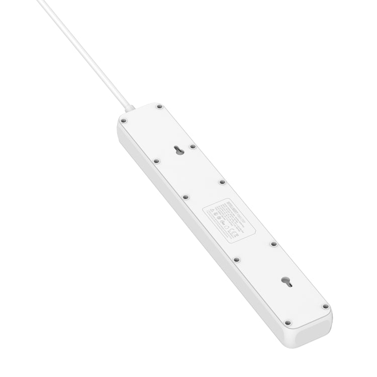 Multiprise de voyage LDNIO SC5319 5 positions pour maison et bureau avec ports USB 38W, longueur du câble : 2 m, prise EU, prise UK, prise US