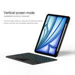 Intelligent Detachable Touch Bluetooth Keyboard Leather Tablet Case with Backlight/Pen Slot, For iPad Pro 13 2024, For iPad Air 13 2024, For iPad Air 11 2024, For iPad Pro 11 2024, For iPad 10.9 2022, For iPad 10.2 2021, For iPad mini 6
