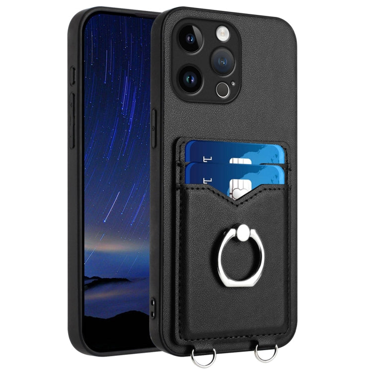 Coque de téléphone R20 Ring Card Holder, Pour iPhone 17 Pro Max, Pour iPhone 17 Pro, Pour iPhone 17, Pour iPhone Air, Pour iPhone 15 Pro Max, Pour iPhone 15 Pro, Pour iPhone 15 Plus, Pour iPhone 15