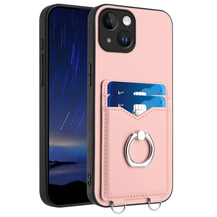 Coque de téléphone avec porte-cartes à anneau R20, pour iPhone 14 Plus, pour iPhone 14, pour iPhone 14 Pro, pour iPhone 14 Pro Max, pour iPhone SE 2022 / SE 2020 / 8, pour iPhone 13 Pro Max, pour iPhone 13 Pro, pour iPhone 13