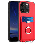 Coque de téléphone avec porte-cartes à anneau R20, pour iPhone 14 Plus, pour iPhone 14, pour iPhone 14 Pro, pour iPhone 14 Pro Max, pour iPhone SE 2022 / SE 2020 / 8, pour iPhone 13 Pro Max, pour iPhone 13 Pro, pour iPhone 13