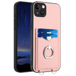 Coque de téléphone avec porte-cartes à anneau R20, pour iPhone 14 Plus, pour iPhone 14, pour iPhone 14 Pro, pour iPhone 14 Pro Max, pour iPhone SE 2022 / SE 2020 / 8, pour iPhone 13 Pro Max, pour iPhone 13 Pro, pour iPhone 13