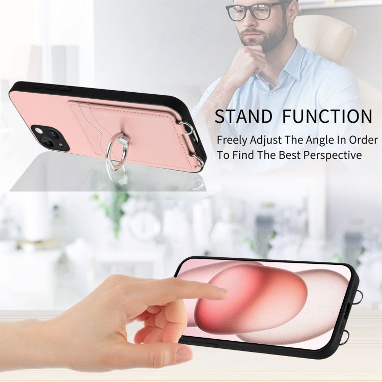 Coque de téléphone avec porte-cartes à anneau R20, pour iPhone 14 Plus, pour iPhone 14, pour iPhone 14 Pro, pour iPhone 14 Pro Max, pour iPhone SE 2022 / SE 2020 / 8, pour iPhone 13 Pro Max, pour iPhone 13 Pro, pour iPhone 13