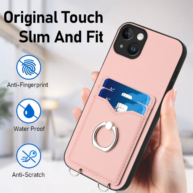 Coque de téléphone avec porte-cartes à anneau R20, pour iPhone 14 Plus, pour iPhone 14, pour iPhone 14 Pro, pour iPhone 14 Pro Max, pour iPhone SE 2022 / SE 2020 / 8, pour iPhone 13 Pro Max, pour iPhone 13 Pro, pour iPhone 13
