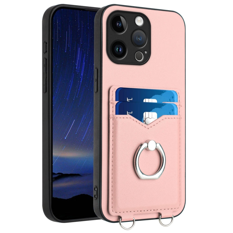 Coque de téléphone avec porte-cartes à anneau R20, pour iPhone 14 Plus, pour iPhone 14, pour iPhone 14 Pro, pour iPhone 14 Pro Max, pour iPhone SE 2022 / SE 2020 / 8, pour iPhone 13 Pro Max, pour iPhone 13 Pro, pour iPhone 13