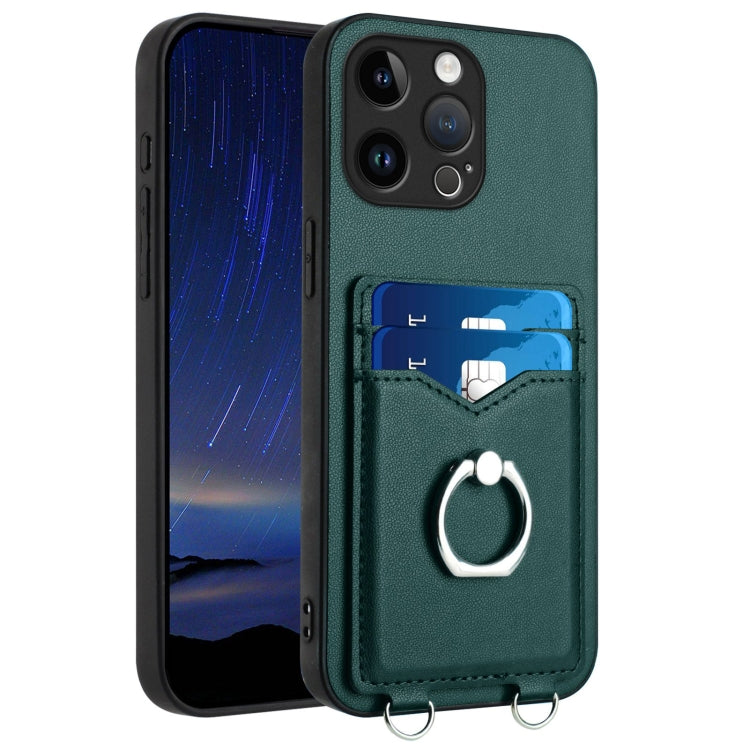 Coque de téléphone avec porte-cartes à anneau R20, pour iPhone 14 Plus, pour iPhone 14, pour iPhone 14 Pro, pour iPhone 14 Pro Max, pour iPhone SE 2022 / SE 2020 / 8, pour iPhone 13 Pro Max, pour iPhone 13 Pro, pour iPhone 13