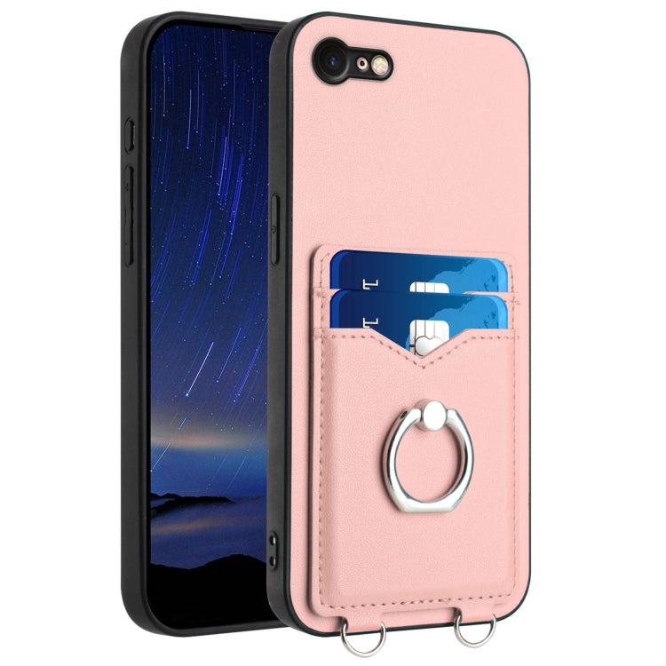 Coque de téléphone avec porte-cartes à anneau R20, pour iPhone 14 Plus, pour iPhone 14, pour iPhone 14 Pro, pour iPhone 14 Pro Max, pour iPhone SE 2022 / SE 2020 / 8, pour iPhone 13 Pro Max, pour iPhone 13 Pro, pour iPhone 13