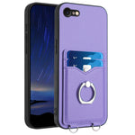 Coque de téléphone avec porte-cartes à anneau R20, pour iPhone 14 Plus, pour iPhone 14, pour iPhone 14 Pro, pour iPhone 14 Pro Max, pour iPhone SE 2022 / SE 2020 / 8, pour iPhone 13 Pro Max, pour iPhone 13 Pro, pour iPhone 13