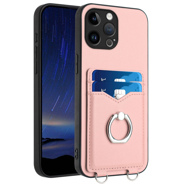 Coque de téléphone avec porte-cartes à anneau R20, pour iPhone 14 Plus, pour iPhone 14, pour iPhone 14 Pro, pour iPhone 14 Pro Max, pour iPhone SE 2022 / SE 2020 / 8, pour iPhone 13 Pro Max, pour iPhone 13 Pro, pour iPhone 13