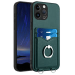 Coque de téléphone avec porte-cartes à anneau R20, pour iPhone 14 Plus, pour iPhone 14, pour iPhone 14 Pro, pour iPhone 14 Pro Max, pour iPhone SE 2022 / SE 2020 / 8, pour iPhone 13 Pro Max, pour iPhone 13 Pro, pour iPhone 13