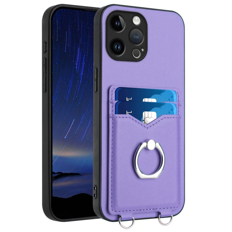 Coque de téléphone avec porte-cartes à anneau R20, pour iPhone 14 Plus, pour iPhone 14, pour iPhone 14 Pro, pour iPhone 14 Pro Max, pour iPhone SE 2022 / SE 2020 / 8, pour iPhone 13 Pro Max, pour iPhone 13 Pro, pour iPhone 13