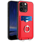 Coque de téléphone avec porte-cartes à anneau R20, pour iPhone 14 Plus, pour iPhone 14, pour iPhone 14 Pro, pour iPhone 14 Pro Max, pour iPhone SE 2022 / SE 2020 / 8, pour iPhone 13 Pro Max, pour iPhone 13 Pro, pour iPhone 13