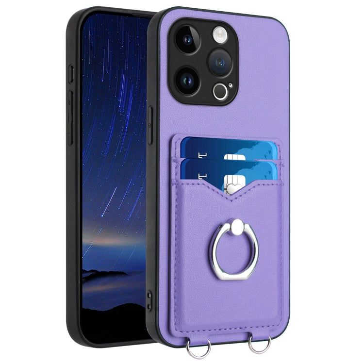 Coque de téléphone avec porte-cartes à anneau R20, pour iPhone 14 Plus, pour iPhone 14, pour iPhone 14 Pro, pour iPhone 14 Pro Max, pour iPhone SE 2022 / SE 2020 / 8, pour iPhone 13 Pro Max, pour iPhone 13 Pro, pour iPhone 13