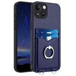 Coque de téléphone avec porte-cartes à anneau R20, pour iPhone 14 Plus, pour iPhone 14, pour iPhone 14 Pro, pour iPhone 14 Pro Max, pour iPhone SE 2022 / SE 2020 / 8, pour iPhone 13 Pro Max, pour iPhone 13 Pro, pour iPhone 13