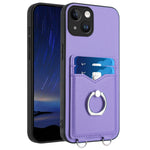 Coque de téléphone avec porte-cartes à anneau R20, pour iPhone 14 Plus, pour iPhone 14, pour iPhone 14 Pro, pour iPhone 14 Pro Max, pour iPhone SE 2022 / SE 2020 / 8, pour iPhone 13 Pro Max, pour iPhone 13 Pro, pour iPhone 13