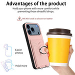 Coque de téléphone R20 Ring Card Holder, Pour iPhone 17 Pro Max, Pour iPhone 17 Pro, Pour iPhone 17, Pour iPhone Air, Pour iPhone 15 Pro Max, Pour iPhone 15 Pro, Pour iPhone 15 Plus, Pour iPhone 15